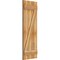 Ekena Millwork Joined Board-n-Batten Shutters w/Z-Bar, Rough Sawn Western Red Cedar, 16 1/8W x 46H, PR RBJ06Z16X046RWR - alternate 5